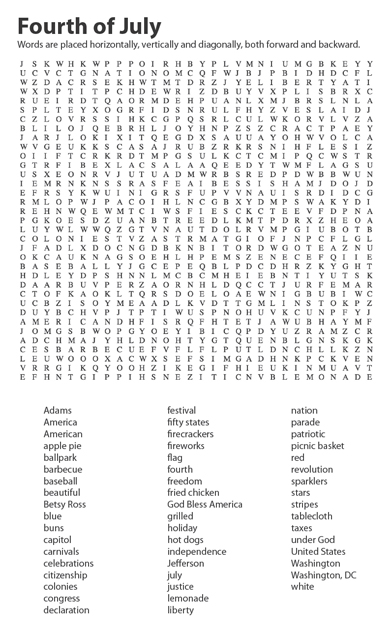 printable word search 4 per page